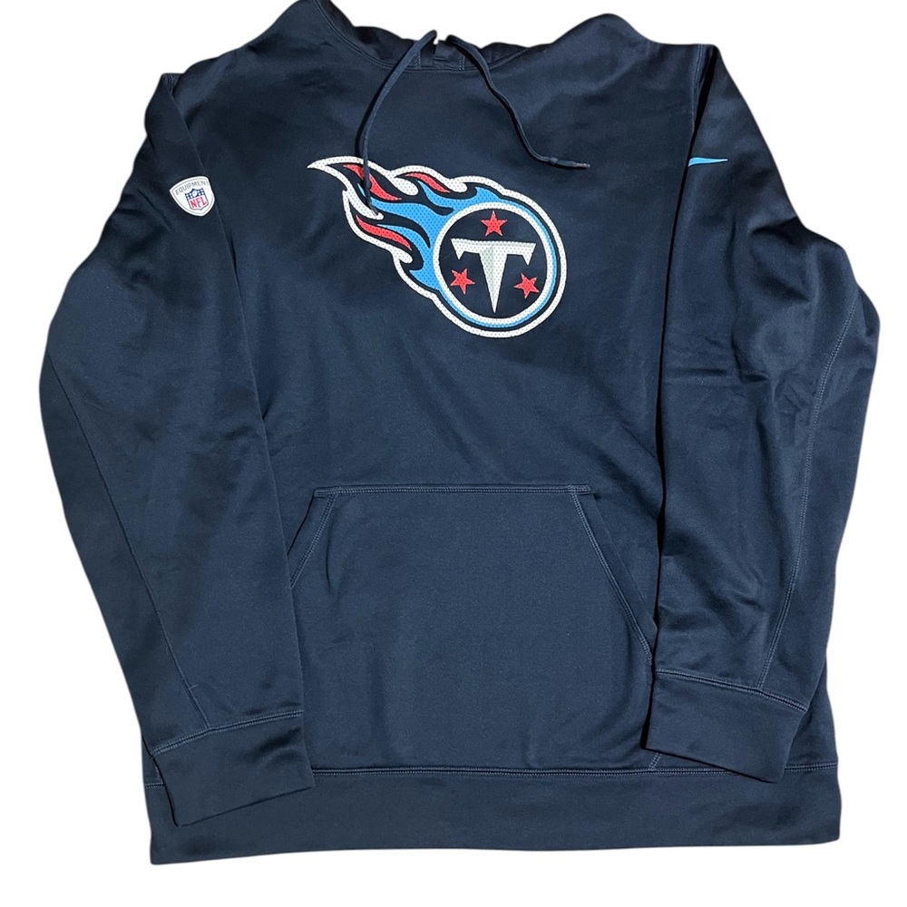 Nike Therma-FIT Tennessee Titans NFL Pullover Hoodie Men’s XL Navy
